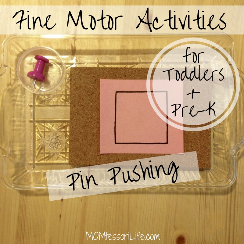 Fine Motor Activities For Toddlers And Preschoolers Pin Pushing