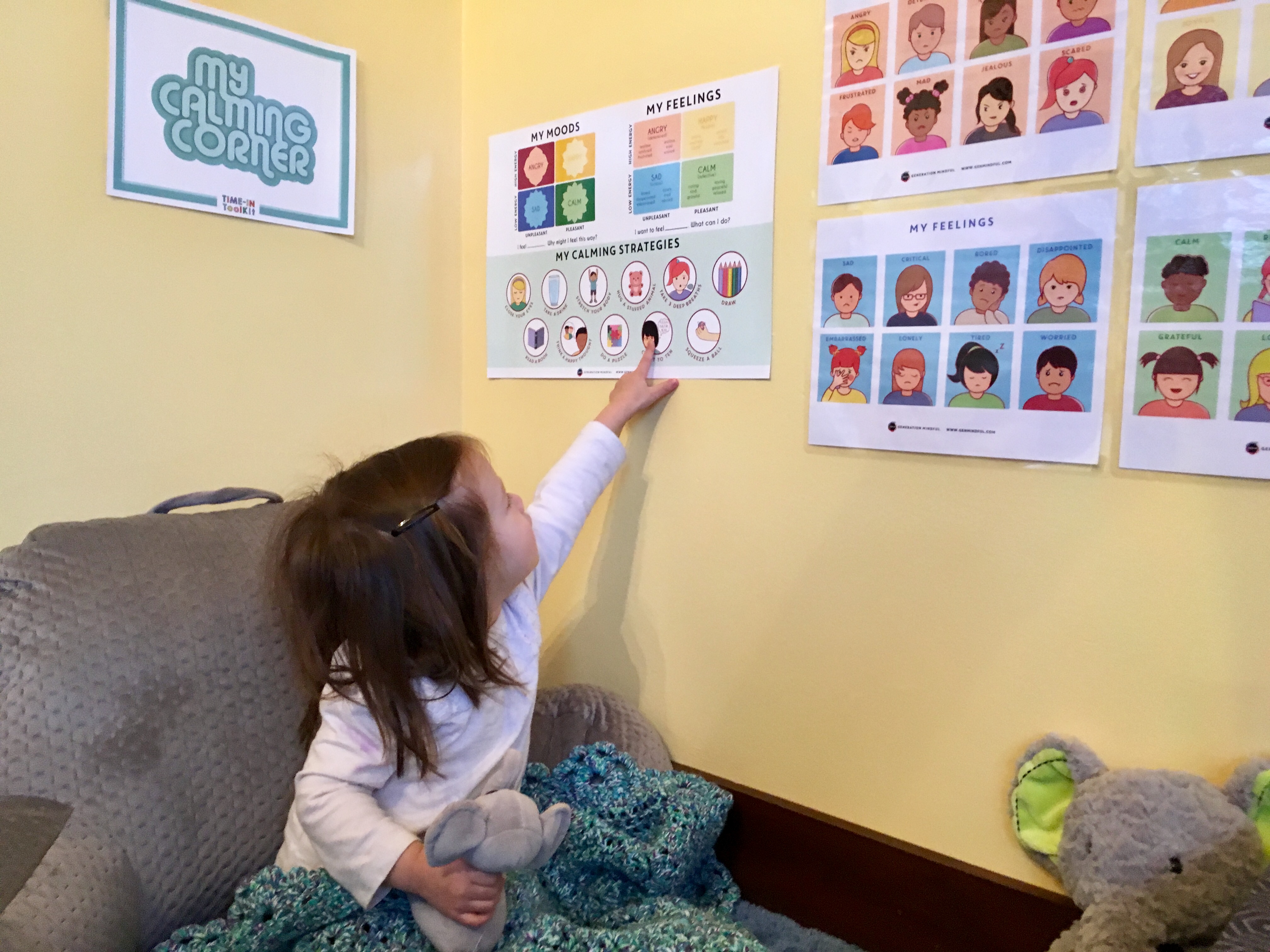 Calming Point N Point to Calming Strategies Chart – MOMtessori Life