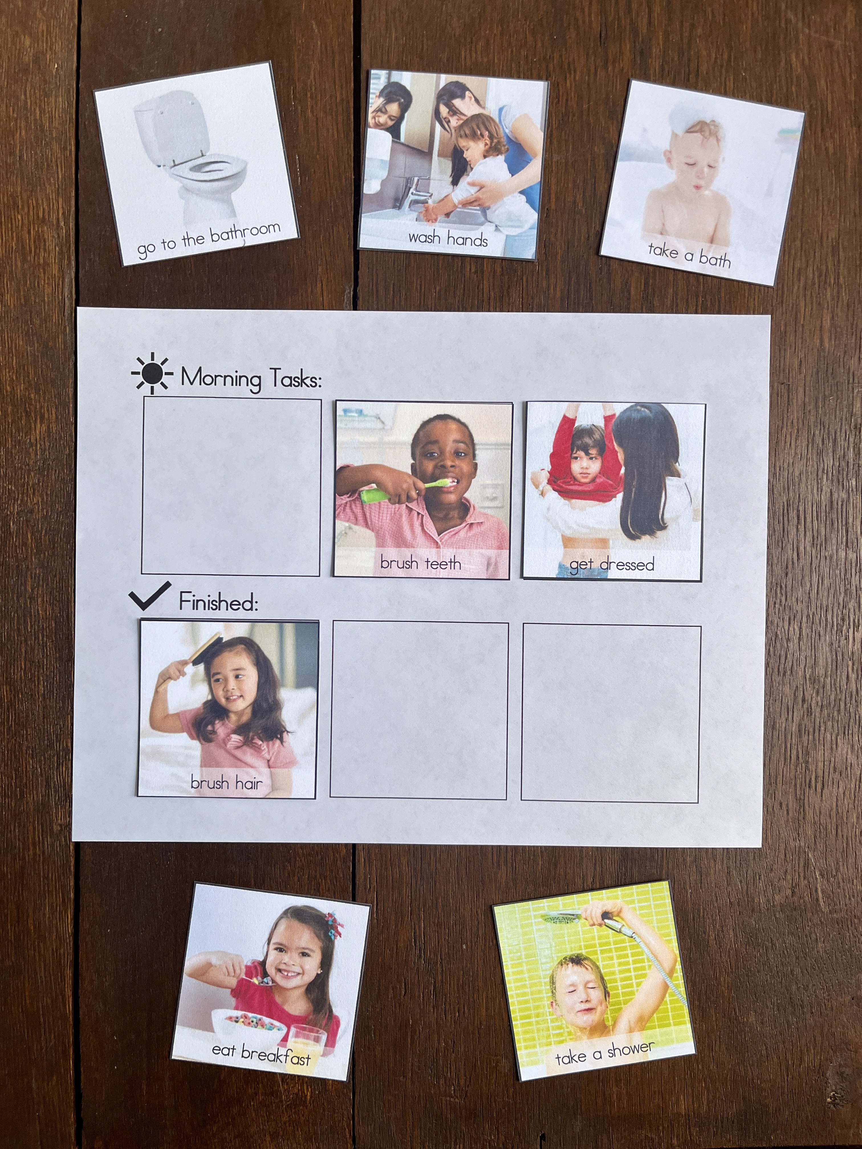 morning tasks chart – MOMtessori Life